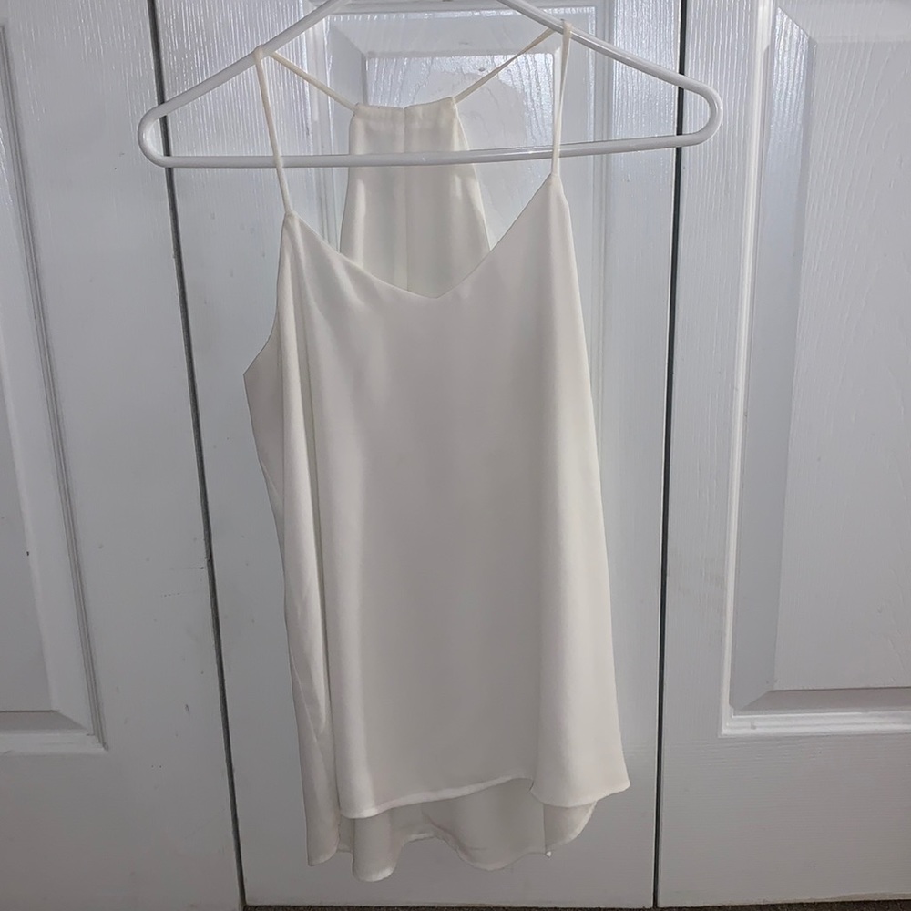 cute white flowy top